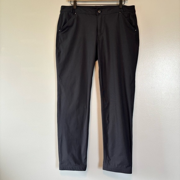 Lululemon Day Trip Reflective 5 Pocket Boyfriend Pants Warpstreme Black 35”x28” - Picture 2 of 8